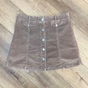 Urban Outfitters BDG Button Front Corduroy Skirt Size 8